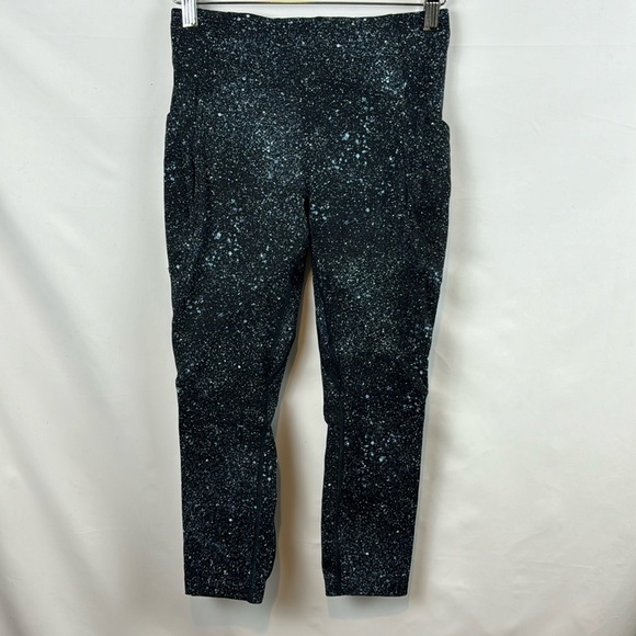 Lululemon Lead the Pack Crop‎ 23" Mineralize Multi Black Blue Leggins Size 6 - Picture 4 of 14